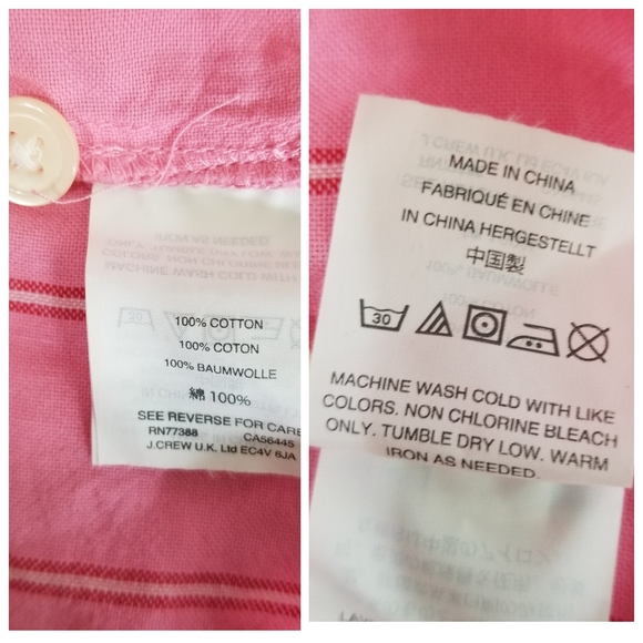 Madewell Cecilia Wrap Top Pink Stripe Tie Waist 3/4 Sleeve Blouse Women's Size S - Picture 9 of 10